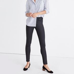 MADEWELL Black Coated High Riser Skinny Jeans